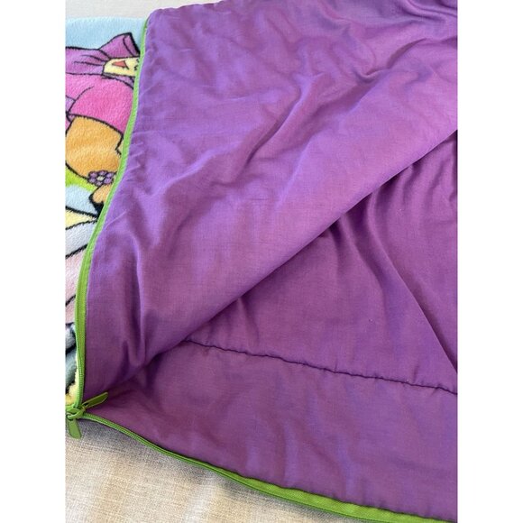 Vintage 2004 Dora the Explorer Boots Nick Jr Ready Bed Sleeping Bag Case Y2K - Picture 6 of 16